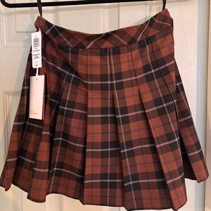 ARITZIA plaid skirt NWT